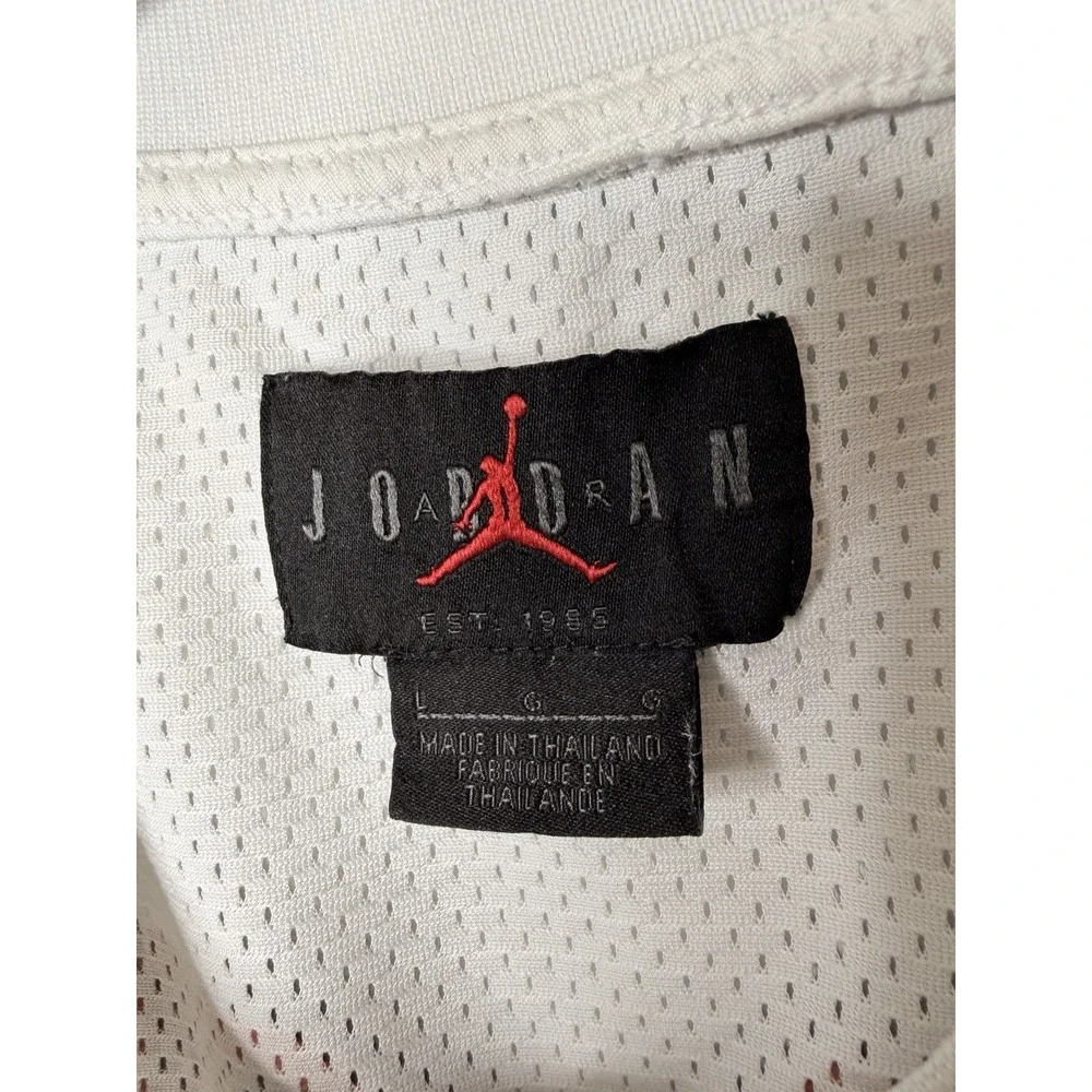 Jordan DNA Tank Top Mensy L White Mesh Sleeveless Jumpman Graphic Basketball USA